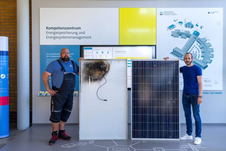 Blitzgeschädigte Solarmodule als neue Lernobjekte – Praxiswissen für die Fachkräfte von morgen. Blitzgeschädigte Solarmodule als neue Lernobjekte – Praxiswissen für die Fachkräfte von morgen.